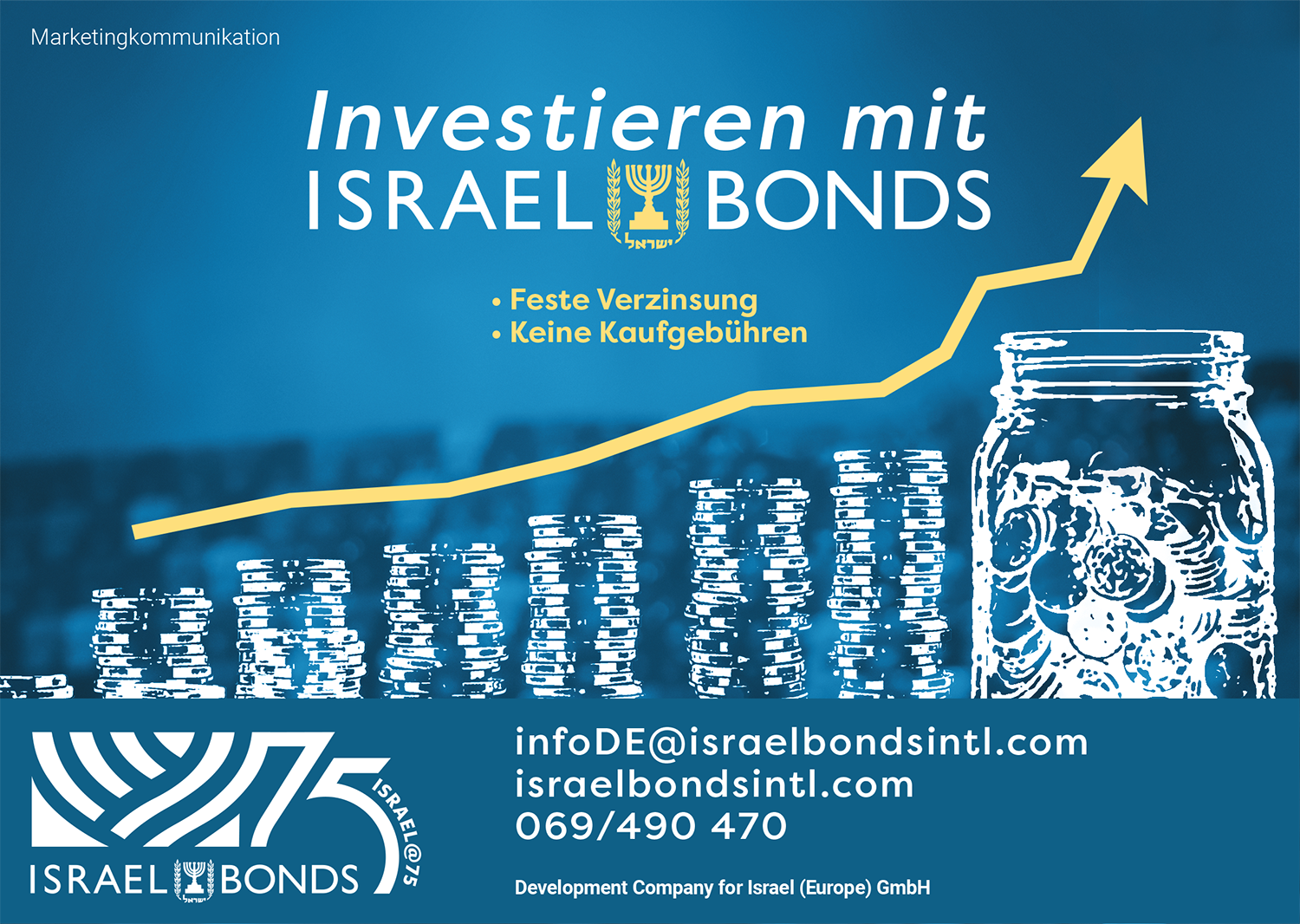 Anzeige Development Company for Israel (Europe) GmbH für Israel Bonds